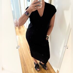 Sminfinty Black Dagged Dress